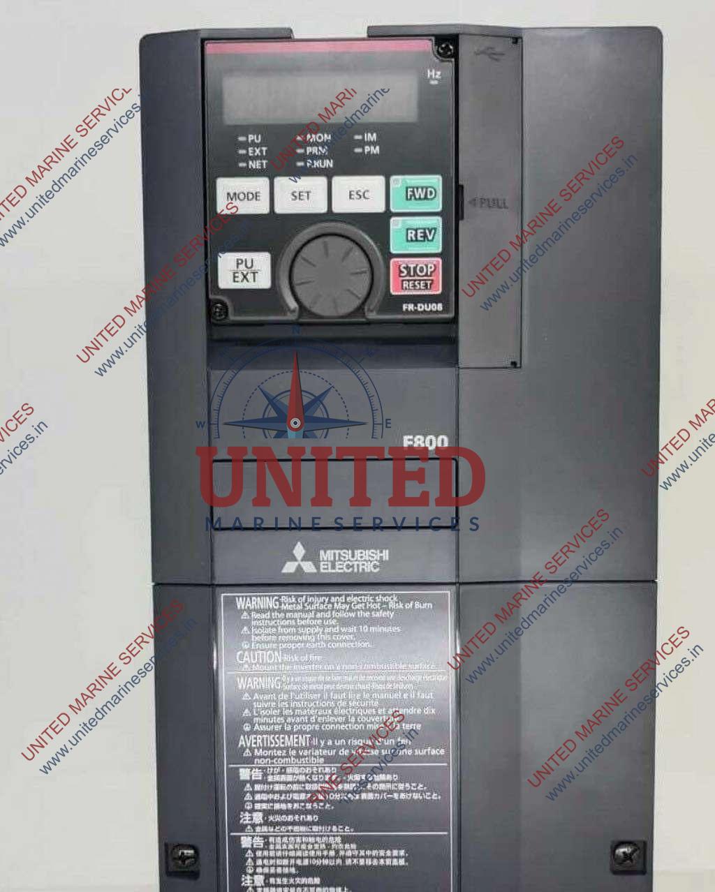 Mitsubishi FRF8405.5K1 VFD DRIVE F800 5K1 7.5HP 500V 3PHASE