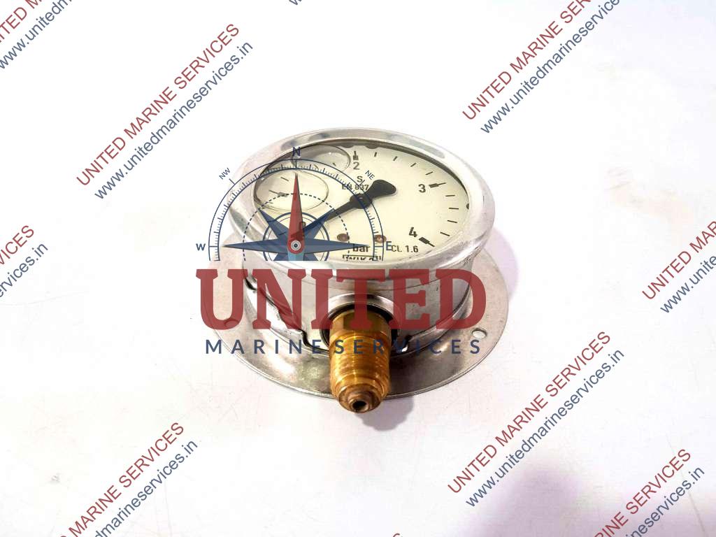 WIKA PRESSURE GAUGE 04 BAR CL. 1.6 EN 8371 United Marine Services