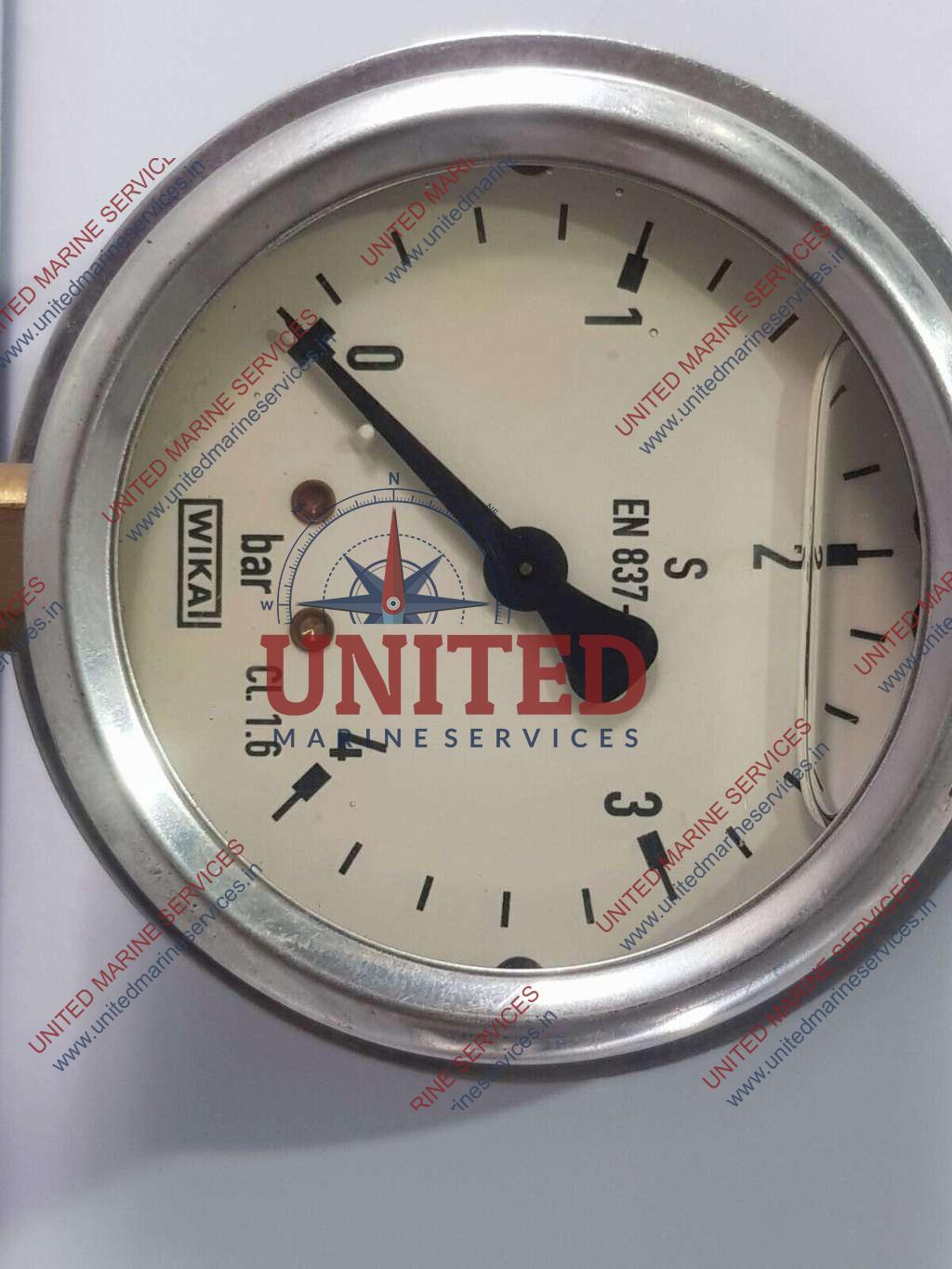 WIKA PRESSURE GAUGE 04 BAR CL. 1.6 EN 8371 United Marine Services