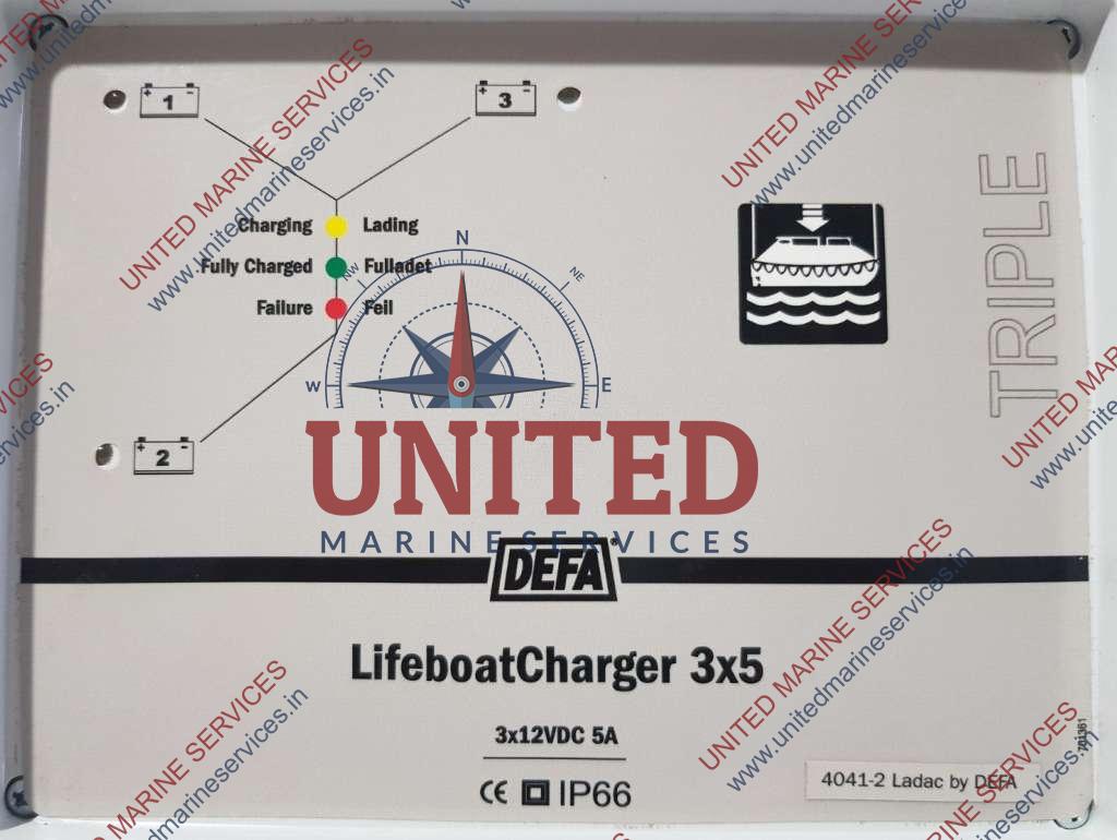 DEFA LIFEBOAT CHARGER 3x5A 42VAC 4041LBTRI42 700116 IP66 | United Marine  Services