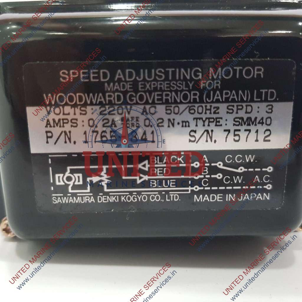Woodward 1765841 Governor Speed Adjusting Motor SSM 40 220V AC 5060