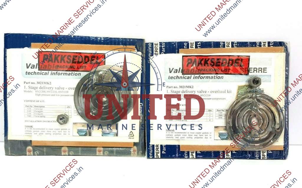 SPERRE 3021MK2 STAGE DELIVERY VALVE – OVERHAUL KIT / LOT OF 2 (NEW ...