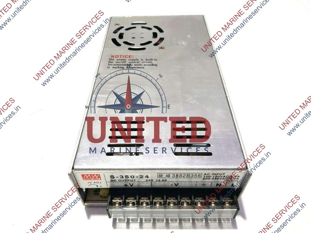 MEANWELL S-350-24 SWITCHING POWER SUPPLY S35024 | United Marine Services