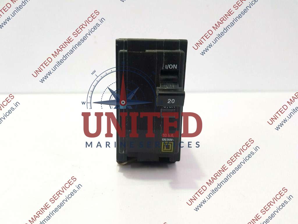 united marine services SQUARE D HACR TYPE TIPO CARR 2 POLE 20 AMP 