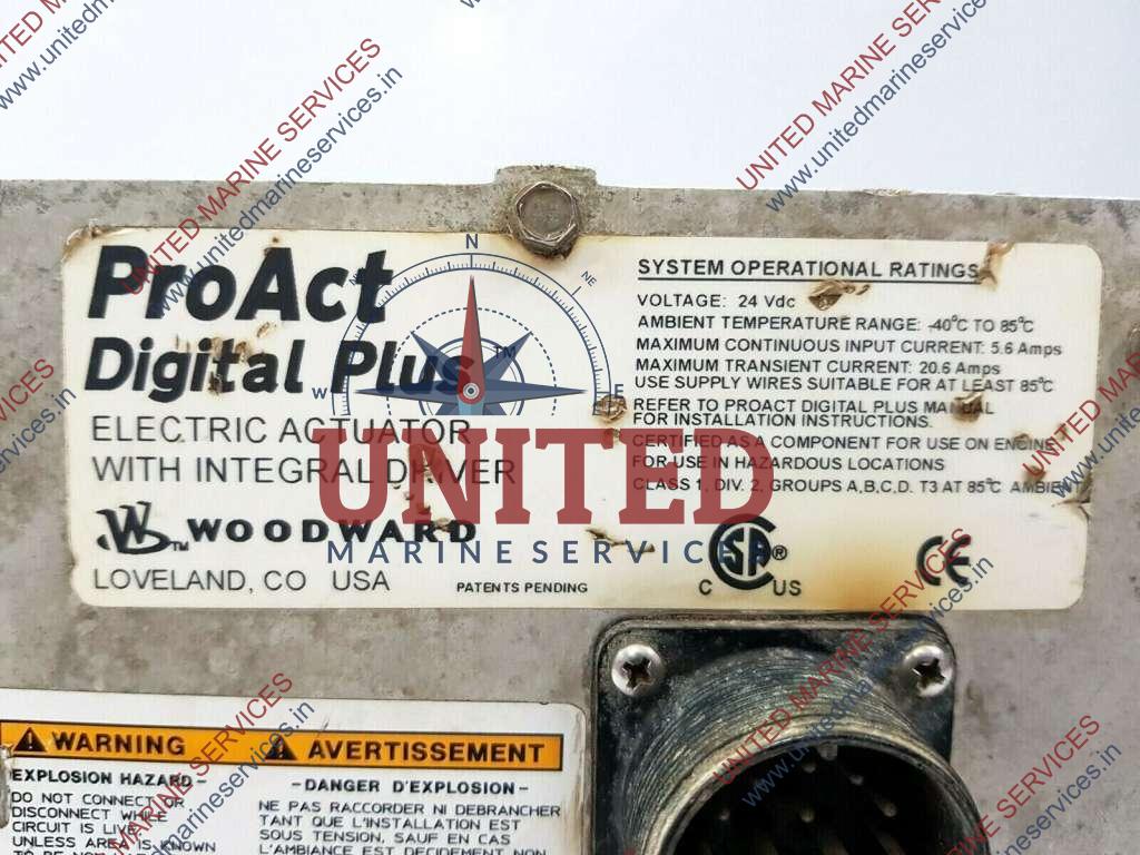 WOODWARD PROACT DIGITAL PLUS ELECTRIC ACTUATOR WITH INTEGRAL DRIVER