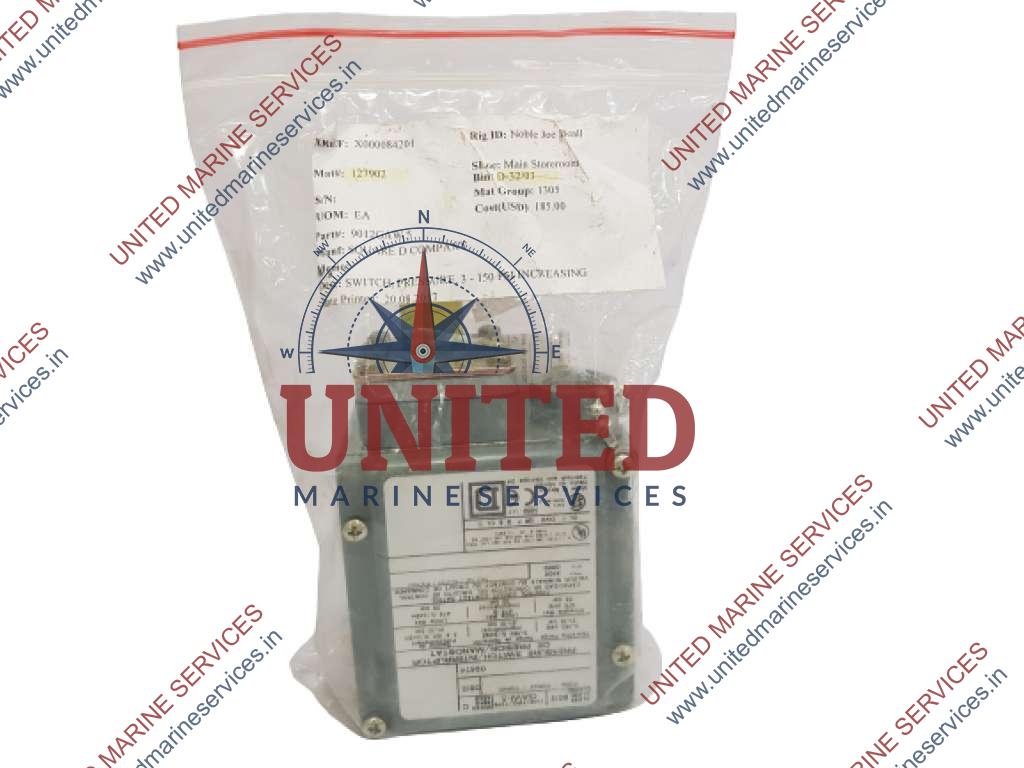 SQUARE D 9012 GAW5 PRESSURE SWITCH INTERRUPTOR 3 TO 150 PSI GAW5