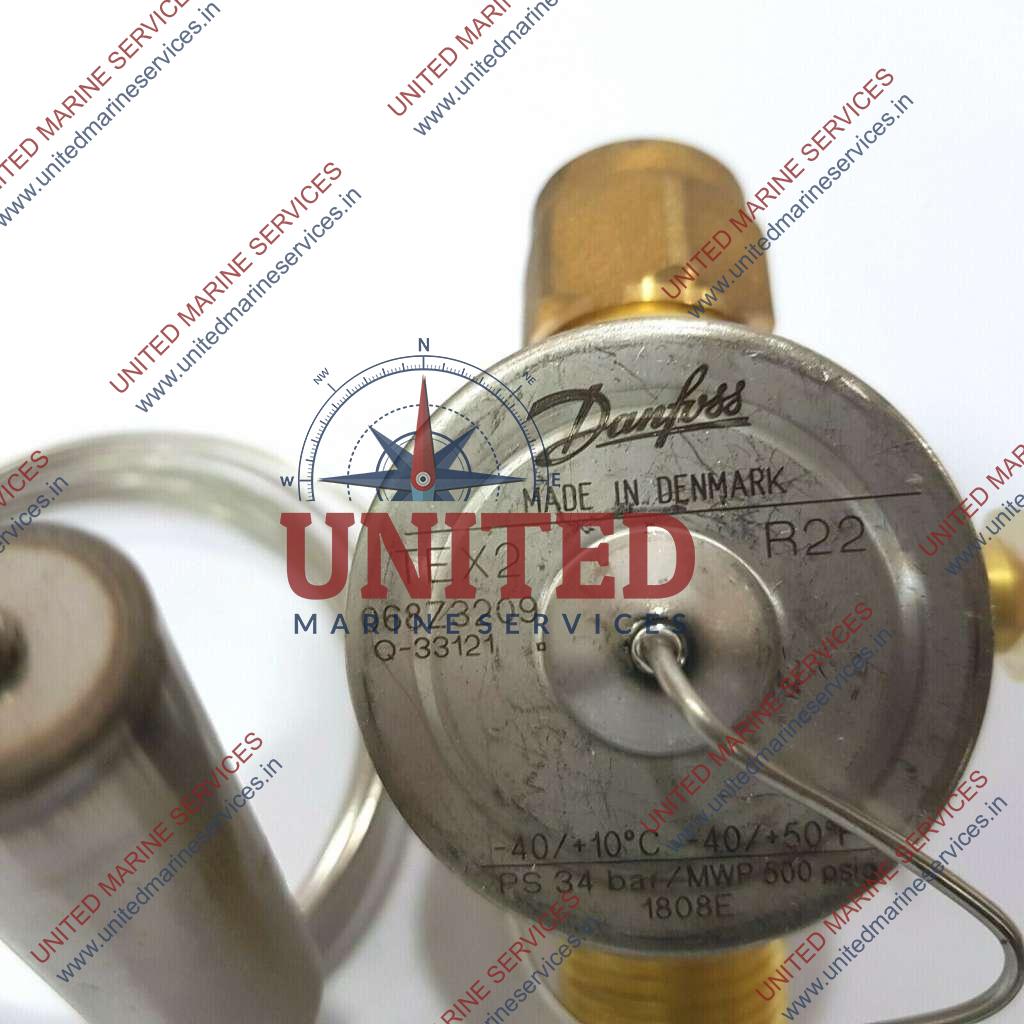 DANFOSS TEX2 068Z3209 THERMOSTATIC EXPANSION VALVE R22 34 BAR United Marine Services