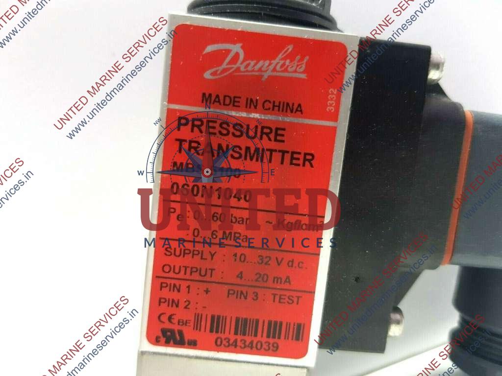 DANFOSS 060N1040 PRESSURE TRANSMITTER MBS 5100 0...60 BAR United