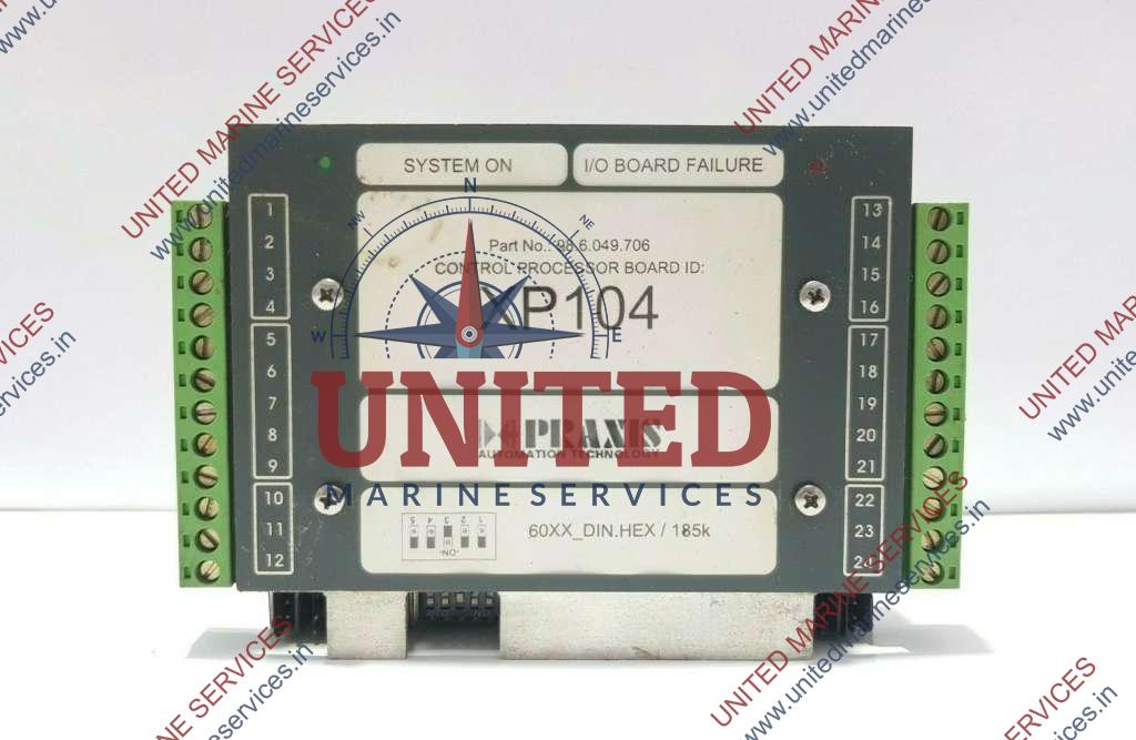 Prexis Control System PRAXIS AUTOMATION TECHNOLOGY 98.6.049.706 CONTROL PROCESSOR BOARD XP104 ...