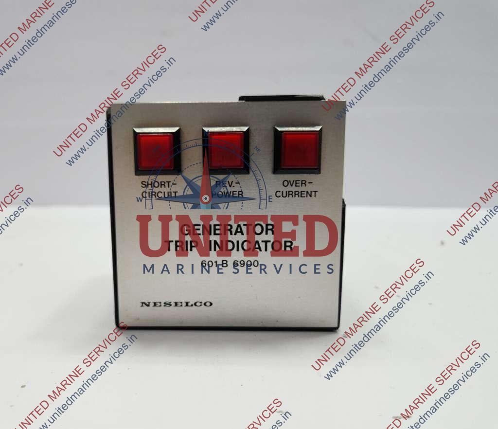 united marine services NESELCO 601 B 6900 GENERATOR TRIP INDICATOR