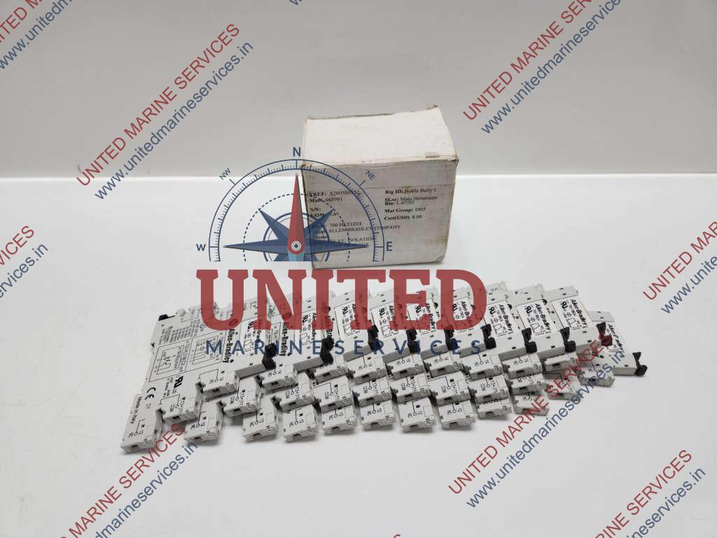 united marine services ALLEN-BRADLEY 700-HLT1Z24 TERMINAL BLOCK RELAY 700-HLS1Z24 - LOT OF 10