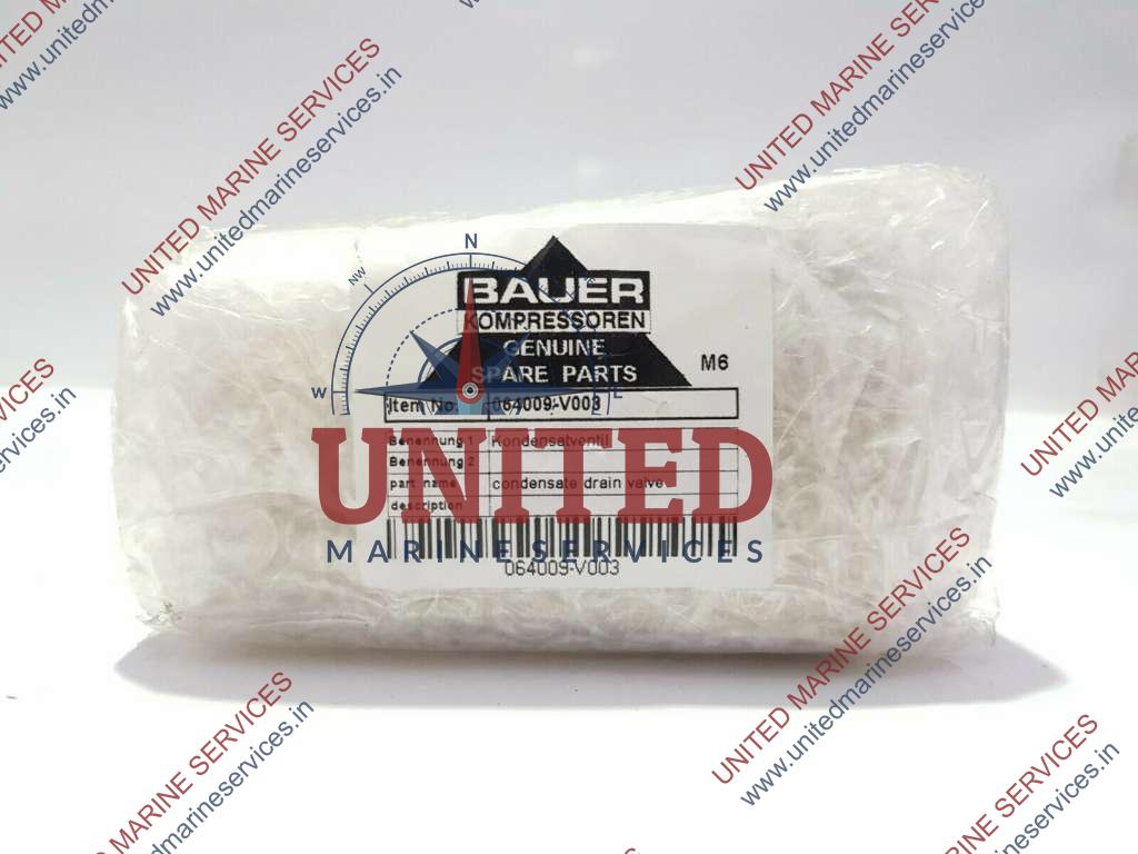 BAUER COMPRESSORS 064009V003 CONDENSATE DRAIN VALVE / 064009V003 / LOT OF 3 United Marine